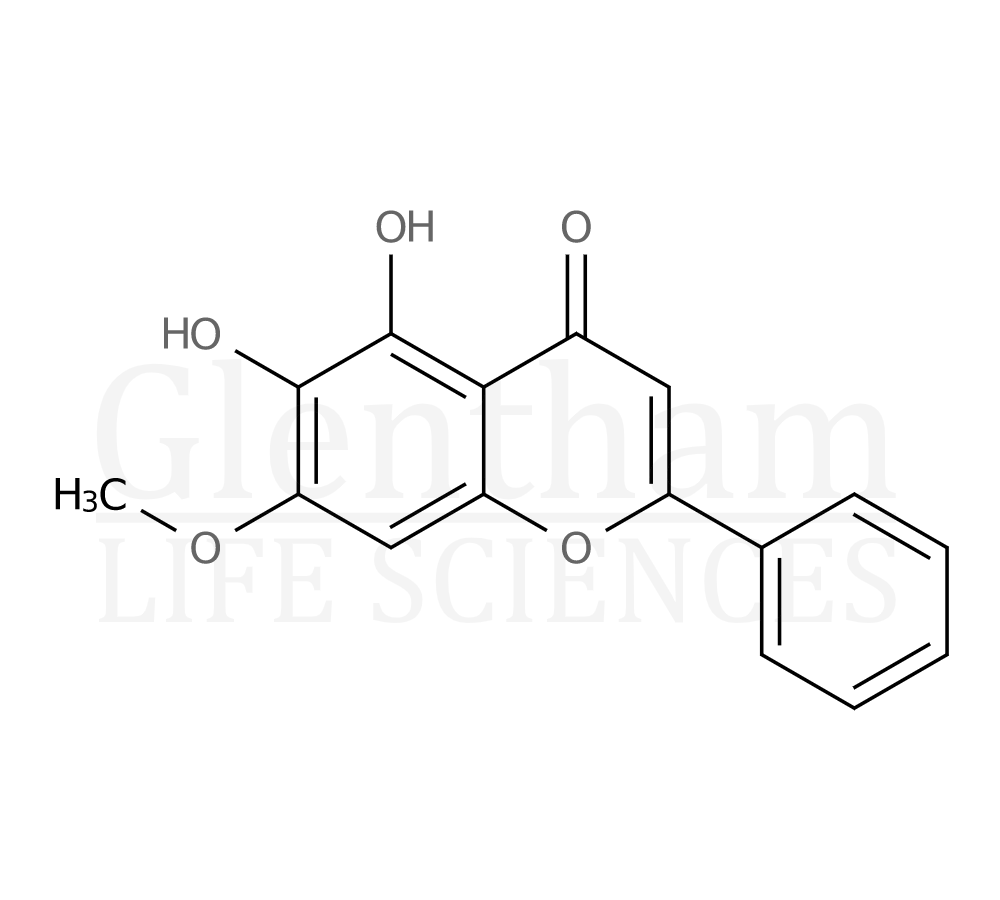 7-O-Methylbaicalein Structure