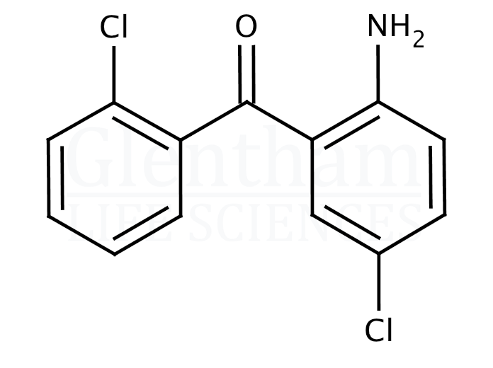 Structure for 2-Amino-2'',5-dichlorobenzophenone