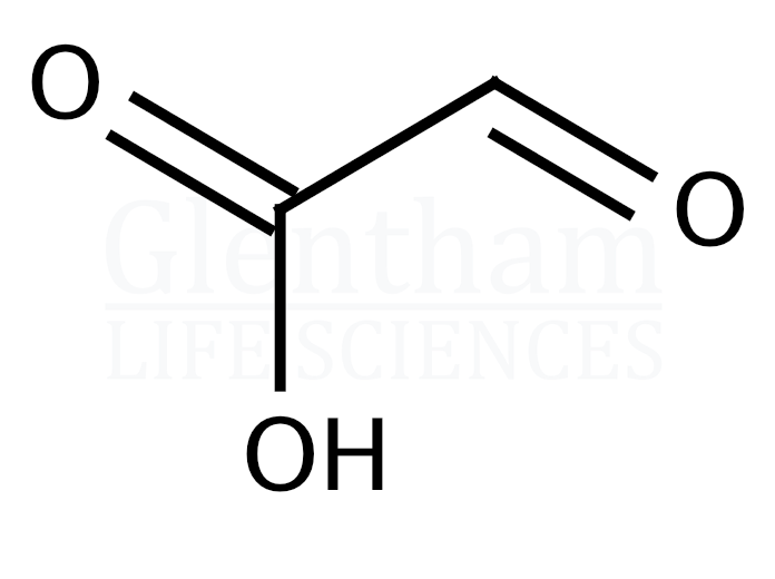 Structure for Glyoxylic acid, 50% in water
