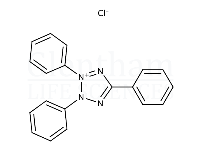 Structure for 2,3,5-Triphenyltetrazolium chloride, 99%, for analysis (298-96-4)