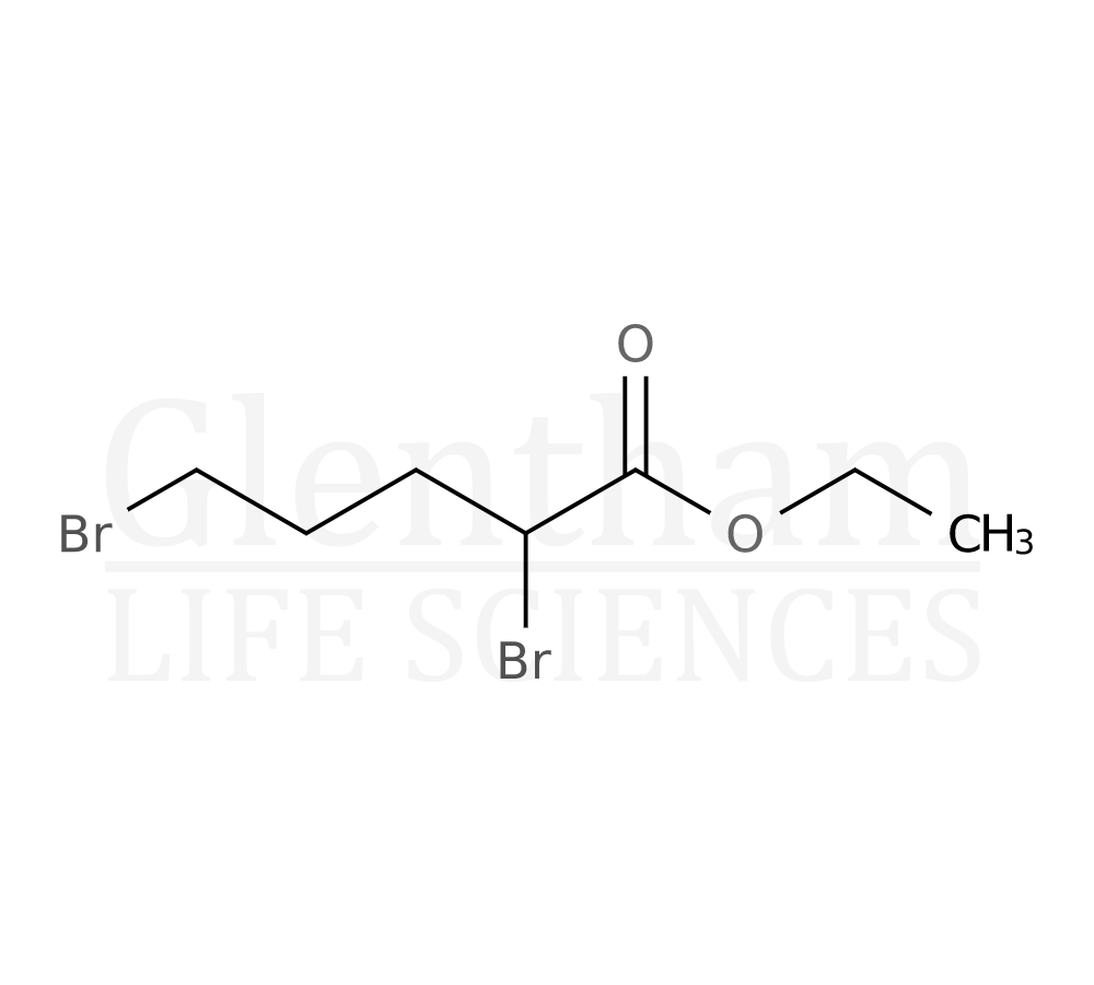 2,5-Dibromopentanoic acid ethyl ester Structure