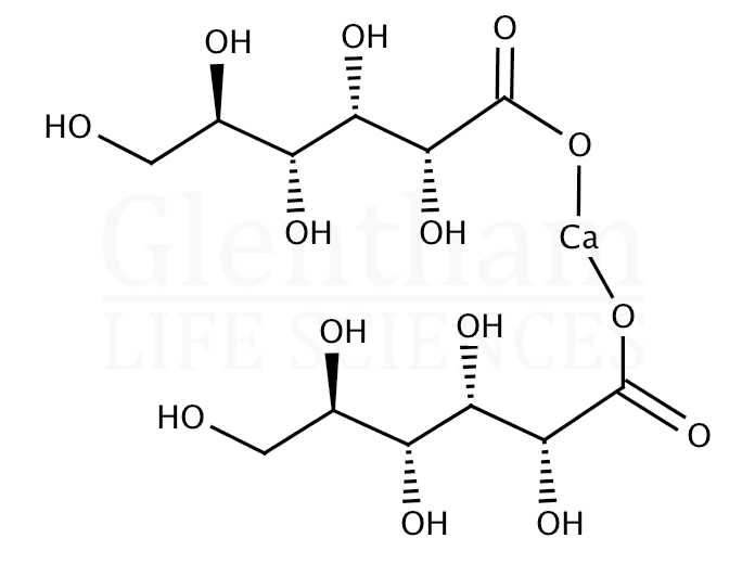 Structure for Calcium D-gluconate, anhydrous