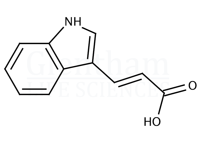 trans-Indole-3-acrylic acid Structure