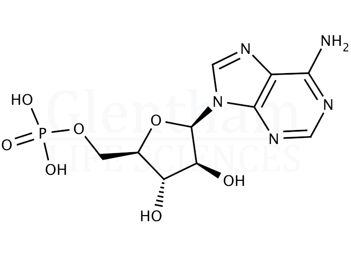 Structure for Adenine-9-beta-D-arabinofuranoside-5''-monophosphate