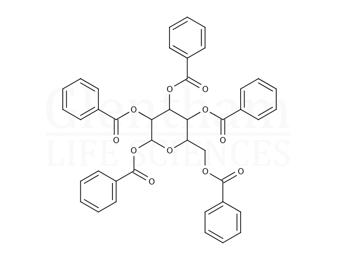 1,2,3,4,6-Penta-O-benzoyl-D-galactopyranoside Structure