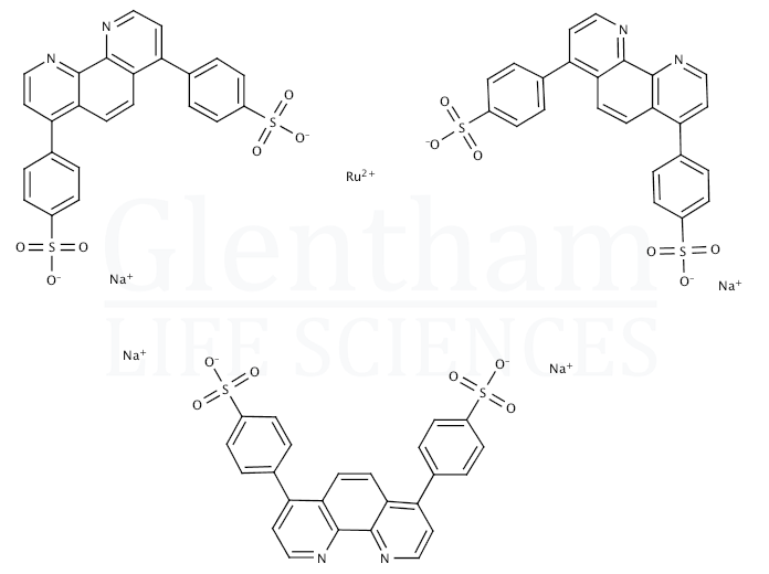 Structure for Tris(bathophenanthrolinedisulfonate)ruthenium(II) sodium salt