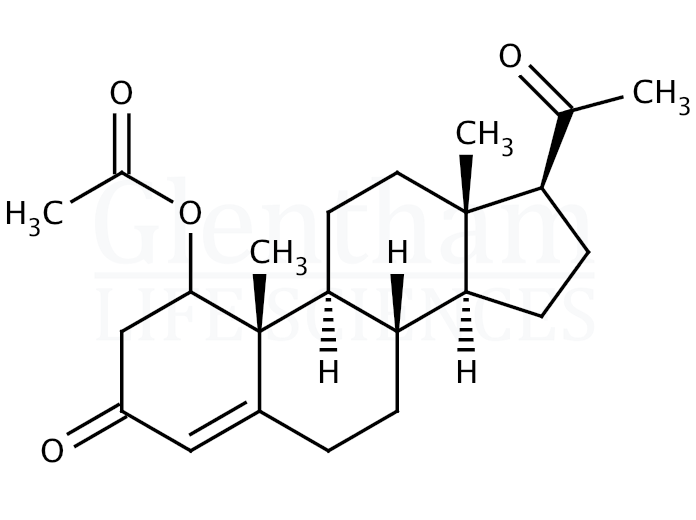 17, alpha-Hydroxyprogesterone 17-acetate Structure