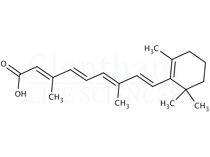Structure for Retinoic acid, USP grade (302-79-4)