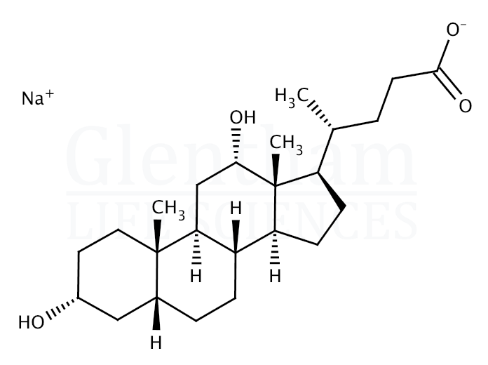 Structure for Deoxycholic acid sodium salt (302-95-4)