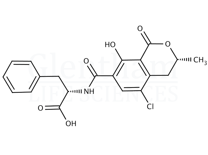 Structure for Ochratoxin A  (303-47-9)