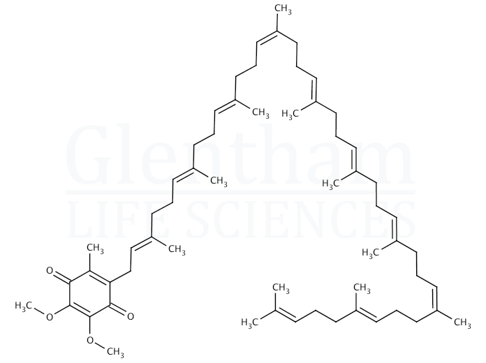 Structure for Coenzyme Q10, USP grade