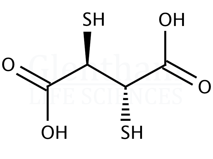 meso-2,3-Dimercaptosuccinic acid Structure