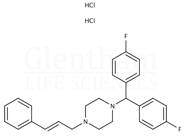 Flunarizine hydrochloride Structure