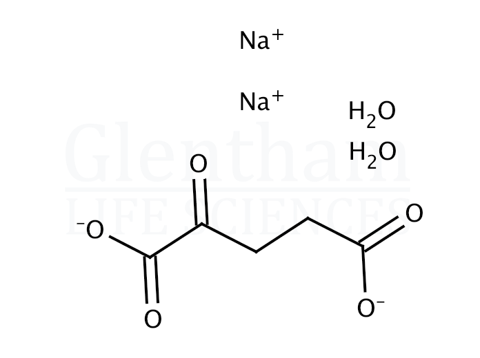 Strcuture for 2-Ketoglutaric acid disodium salt dihydrate