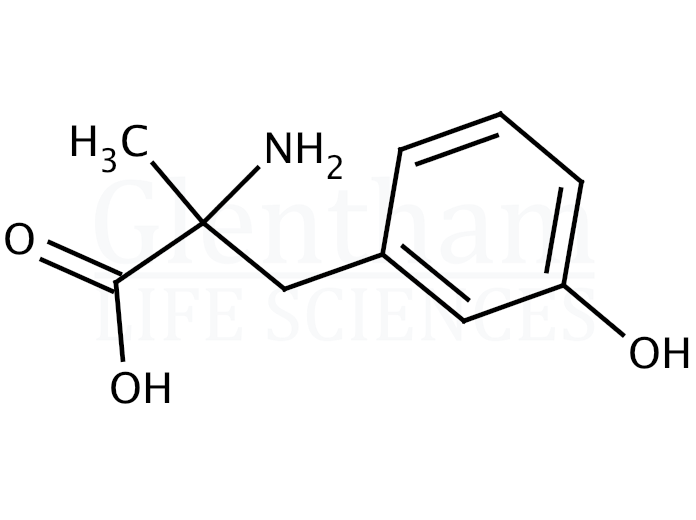 α-Methyl-D,L-m-tyrosine Structure