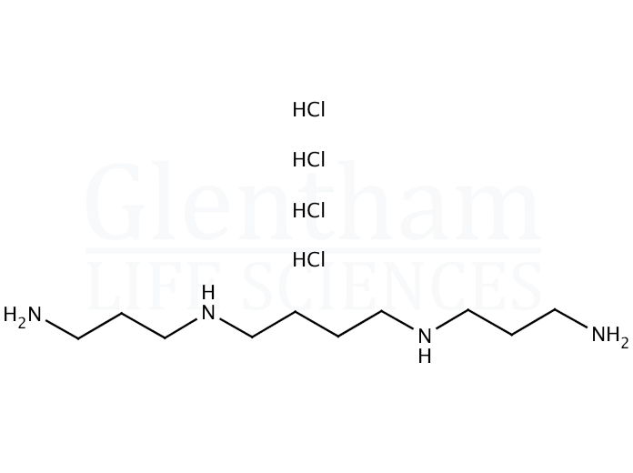 Spermine tetrahydrochloride Structure
