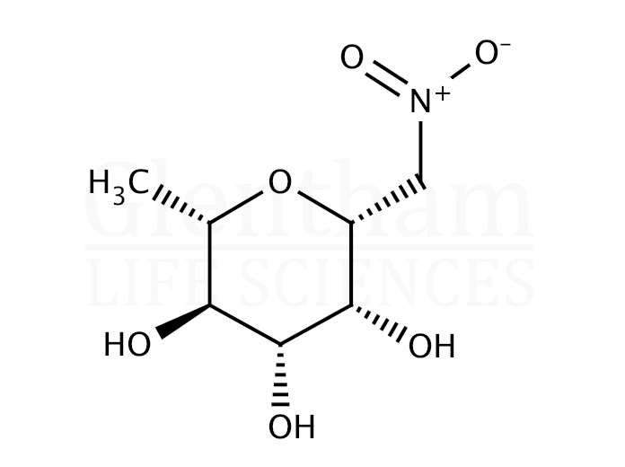 b-L-Rhamnopyranosyl nitromethane Structure