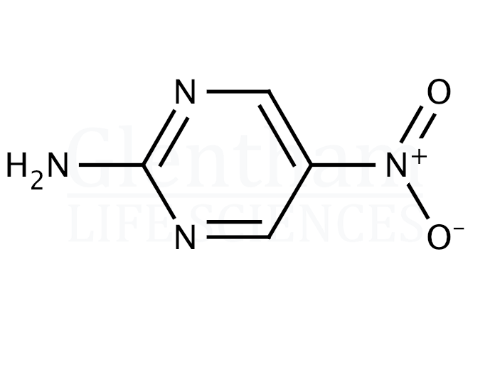2-Amino-5-nitropyrimidine Structure