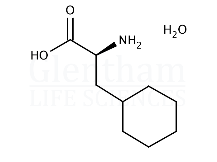 (S)-(+)-α-Aminocyclohexanepropionic acid hydrate Structure