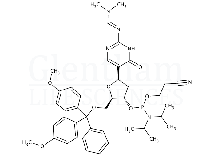 2''-Deoxy-N4-DMF-5''-O-DMT-pseudoisocytidine 3''-CE phosphoramidite Structure