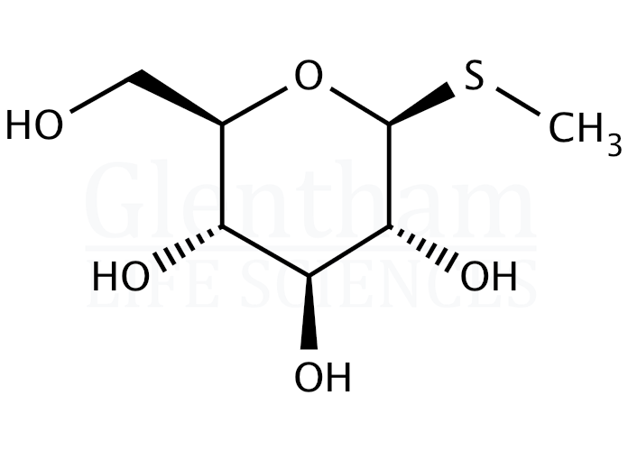 Methyl b-D-thioglucopyranoside Structure