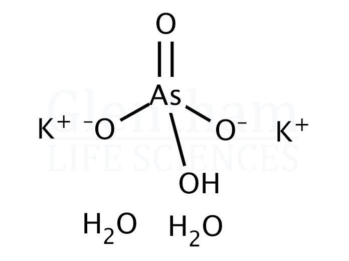 Potassium hydrogenarsenate dihydrate Structure