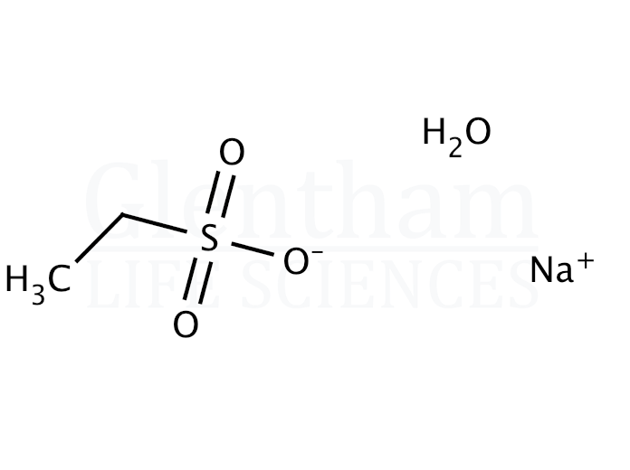 Ethanesulfonic acid sodium salt monohydrate Structure