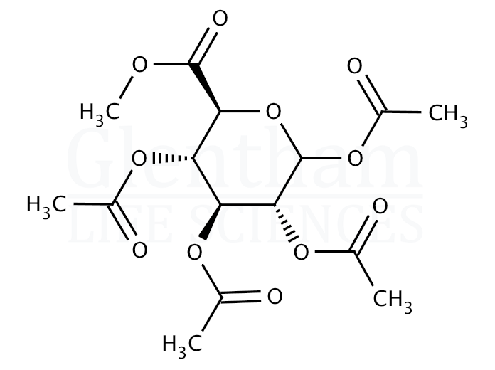 1,2,3,4-Tetra-O-acetyl-α,β-D-glucuronic acid methyl ester Structure