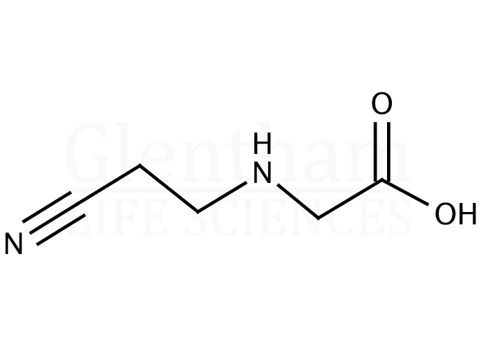 N-(2-Cyanoethyl)glycine Structure