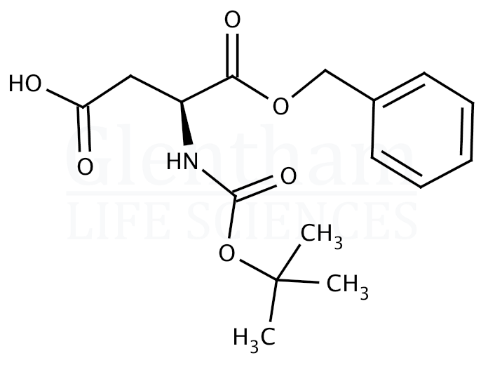 Structure for  Boc-Asp-OBzl    (30925-18-9)