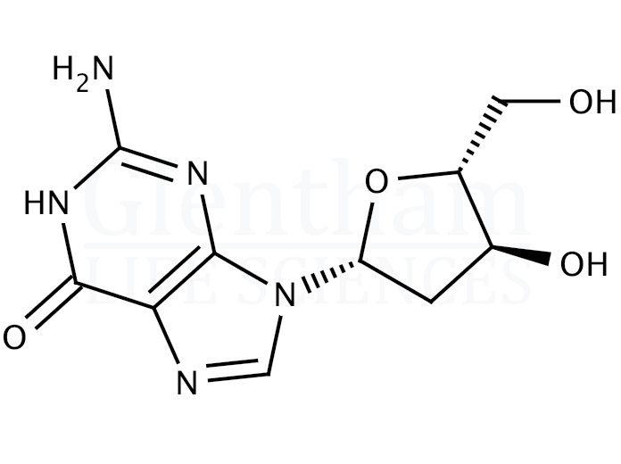 2''-Deoxyguanosine monohydrate Structure