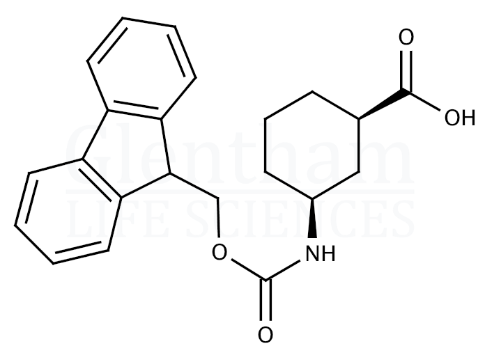 Structure for cis-3-(Fmoc-amino)cyclohexanecarboxylic acid  