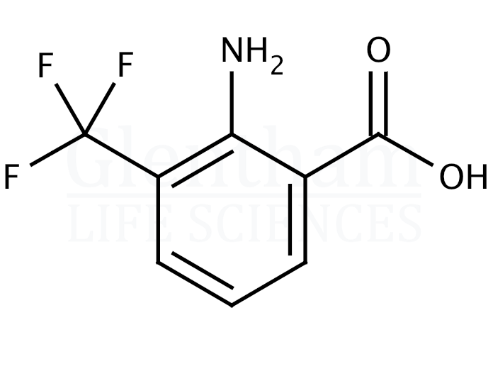 Structure for  2-Amino-3-(trifluoromethyl)benzoic acid  (313-12-2)