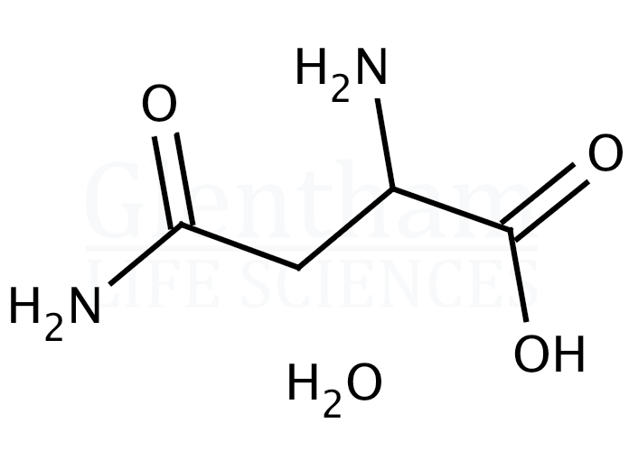 Structure for DL-Asparagine monohydrate (3130-87-8)