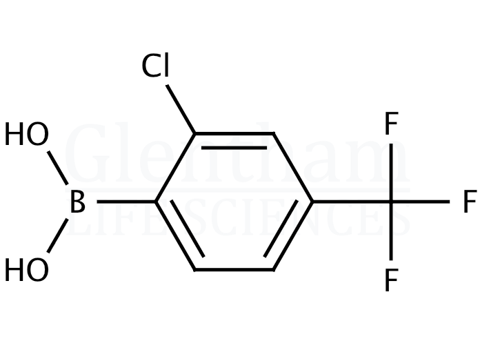 4-Chloro-2-trifluoromethylphenylboronic acid Structure