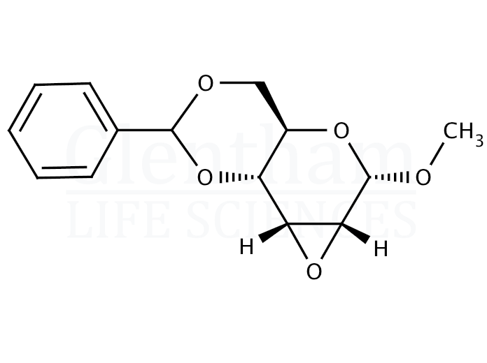Methyl 2,3-anhydro-4,6-O-benzylidene-α-D-allopyranoside Structure