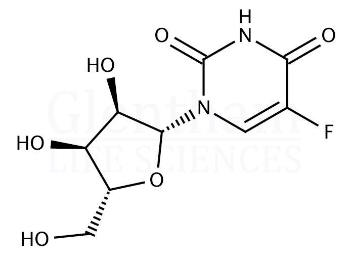 5-Fluorouridine Structure