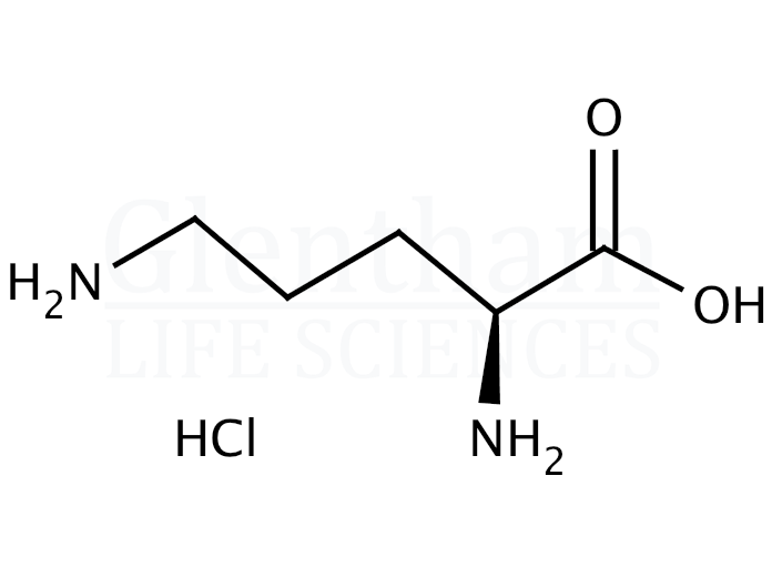 Structure for L-Ornithine monohydrochloride (3184-13-2)