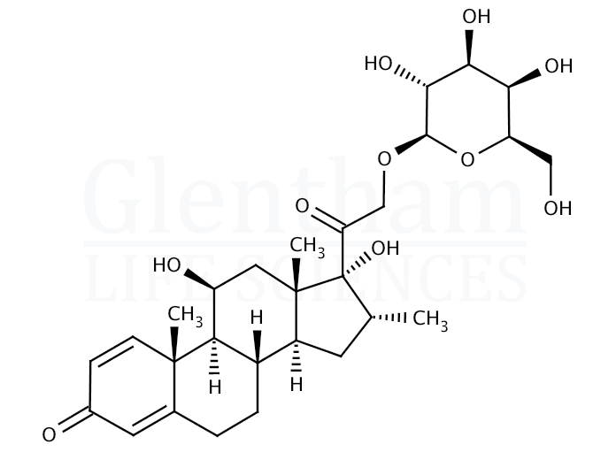 Structure for  Dexamethasone 21-O-b-D-galactopyranose  (92901-23-0)