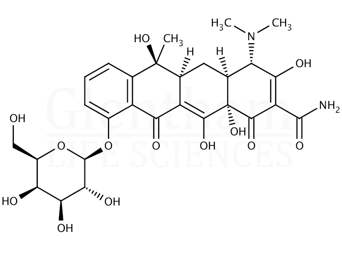 Structure for Tetracycline 10-O-beta-D-galactopyranoside (319426-63-6)