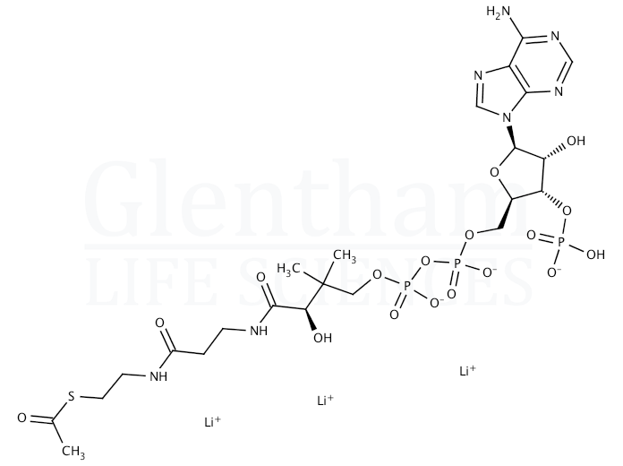 Structure for Acetyl coenzyme A lithium salt