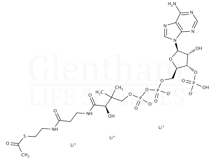 Acetyl coenzyme A lithium salt Structure