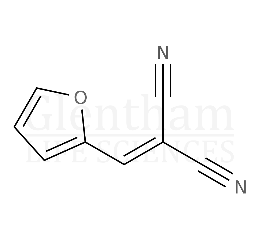 2-cyano-3-(2-furanyl)acrylonitrile Structure