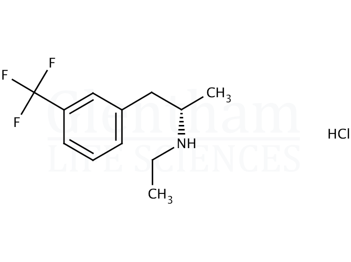Dexfenfluramine hydrochloride Structure