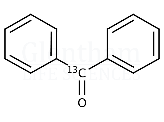 Strcuture for Benzophenone-(carbonyl-13C)