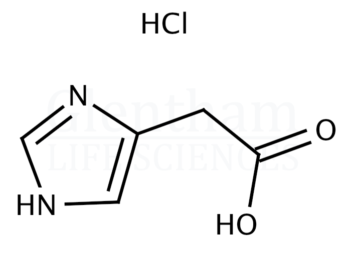 4-Imidazoleacetic acid hydrochloride Structure
