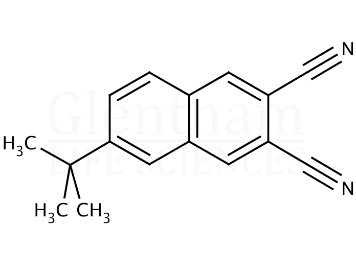 Structure for  6-tert-Butyl-2,3-naphthalenedicarbonitrile  (32703-82-5)