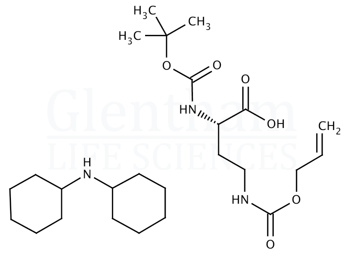 Structure for Boc-Dab(Alloc)-OH dicyclohexylammonium salt