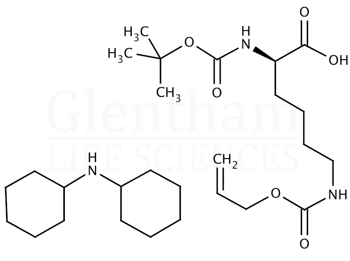 Structure for Boc-D-Lys(Alloc)-OH dicyclohexylammonium salt (327156-94-5)
