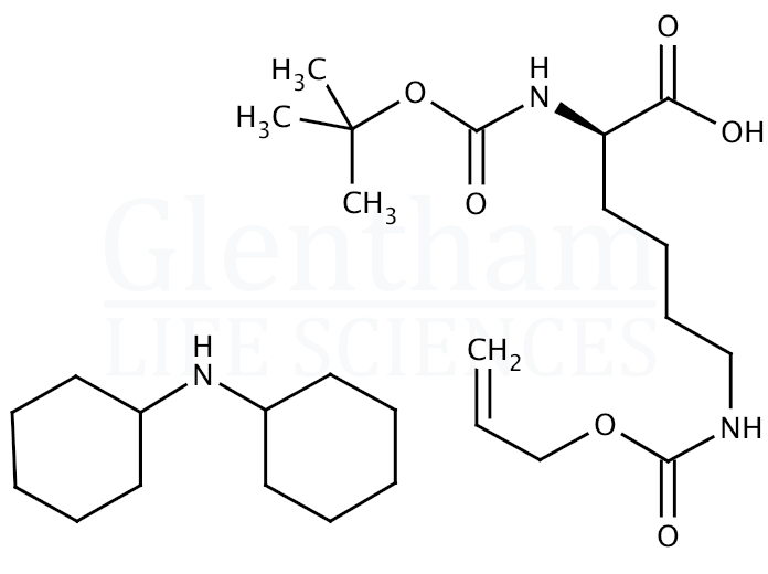 Structure for Boc-D-Lys(Alloc)-OH dicyclohexylammonium salt